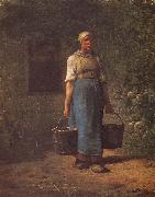 Jean Francois Millet Woman carry the water USA oil painting artist